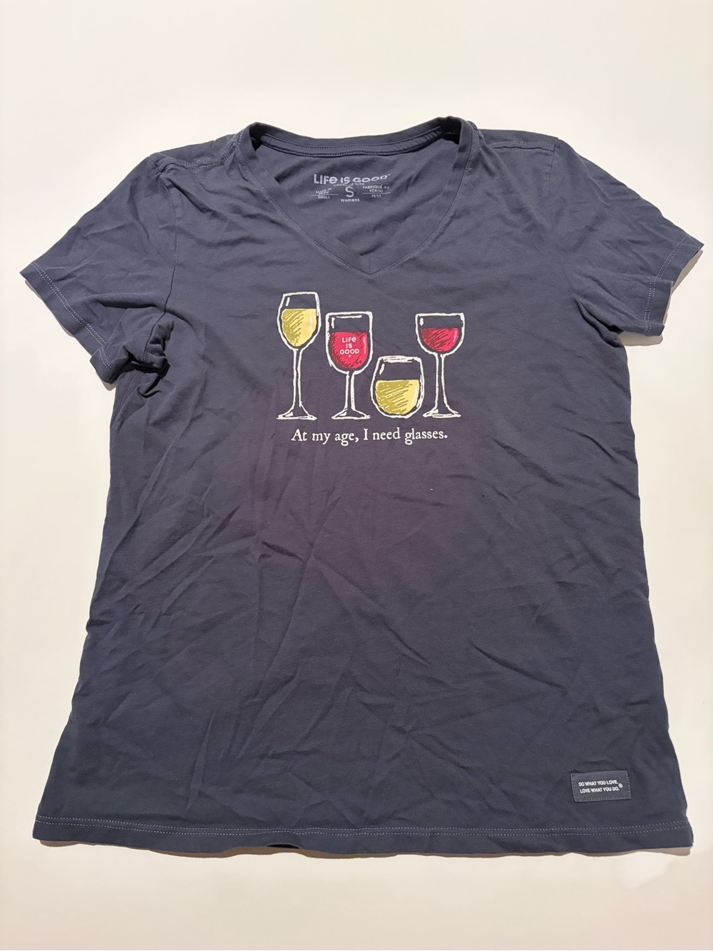 Life is Good Wine Tee